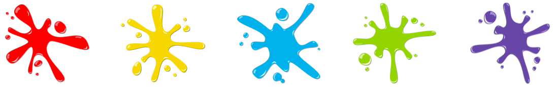 5 splatters small for mobile WHITE